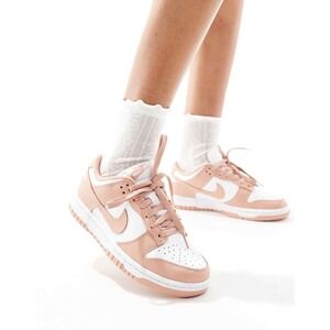Nike Dunk Low Rose Whisper Womens Sneakers Pink White DD1503-118 Size 10